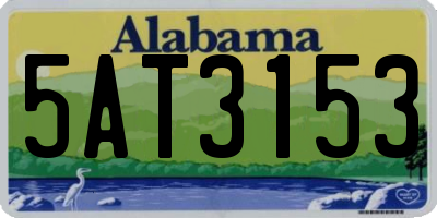 AL license plate 5AT3153