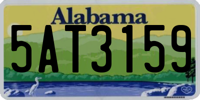 AL license plate 5AT3159