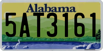 AL license plate 5AT3161