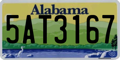 AL license plate 5AT3167