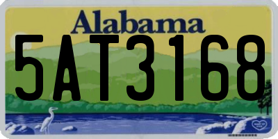 AL license plate 5AT3168