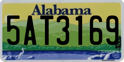 AL license plate 5AT3169