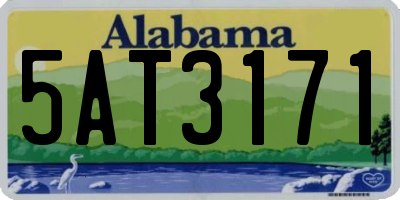 AL license plate 5AT3171
