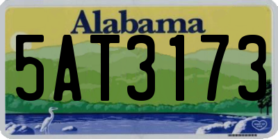AL license plate 5AT3173