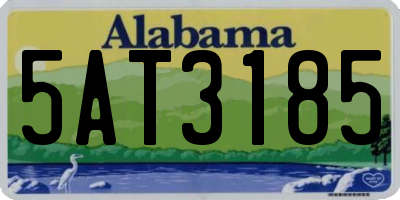 AL license plate 5AT3185