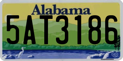 AL license plate 5AT3186