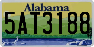 AL license plate 5AT3188