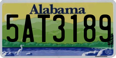 AL license plate 5AT3189