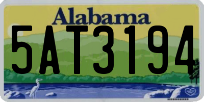 AL license plate 5AT3194