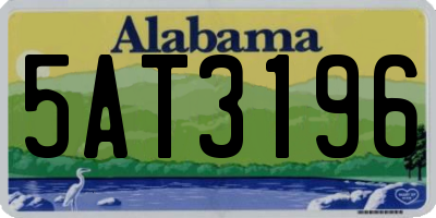 AL license plate 5AT3196