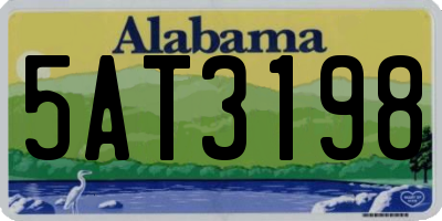 AL license plate 5AT3198