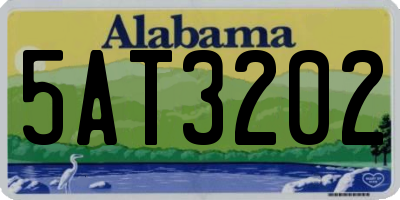 AL license plate 5AT3202