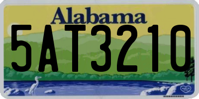 AL license plate 5AT3210