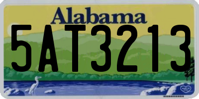 AL license plate 5AT3213