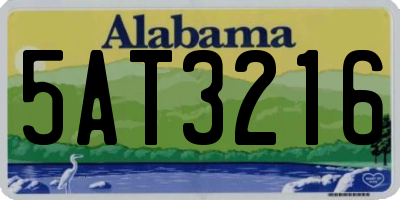 AL license plate 5AT3216