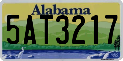 AL license plate 5AT3217