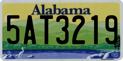 AL license plate 5AT3219