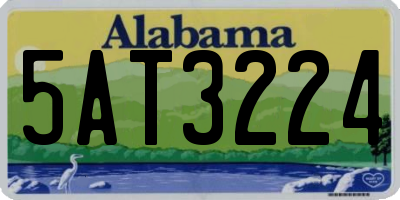 AL license plate 5AT3224