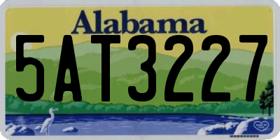 AL license plate 5AT3227