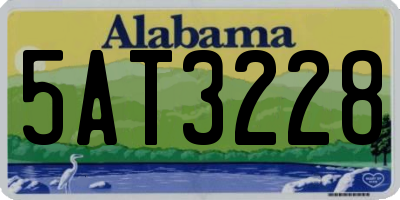 AL license plate 5AT3228