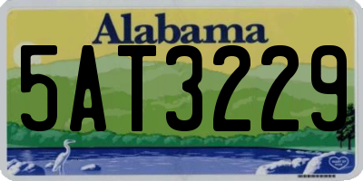 AL license plate 5AT3229