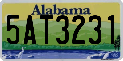 AL license plate 5AT3231