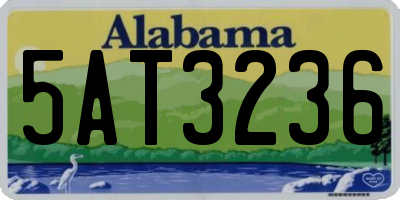 AL license plate 5AT3236