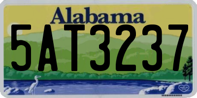 AL license plate 5AT3237
