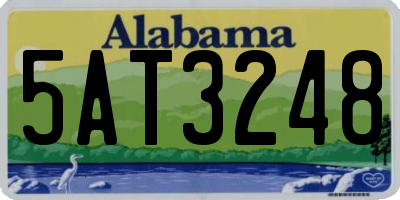 AL license plate 5AT3248