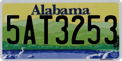 AL license plate 5AT3253