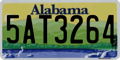 AL license plate 5AT3264