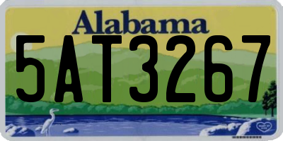 AL license plate 5AT3267