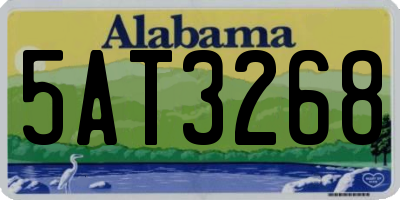 AL license plate 5AT3268