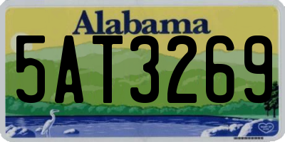 AL license plate 5AT3269