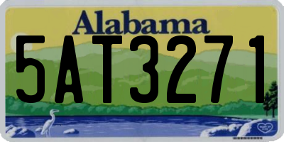 AL license plate 5AT3271