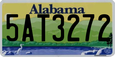 AL license plate 5AT3272