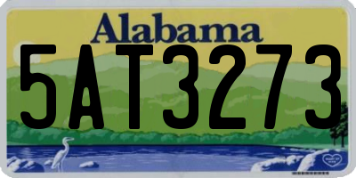 AL license plate 5AT3273