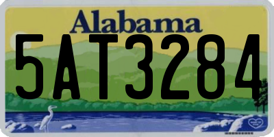 AL license plate 5AT3284