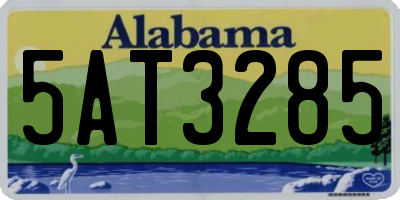 AL license plate 5AT3285