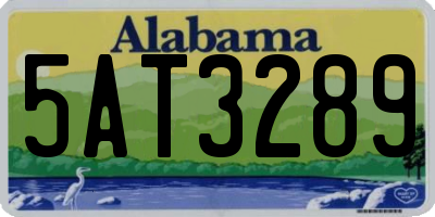 AL license plate 5AT3289