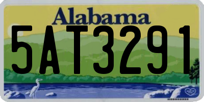 AL license plate 5AT3291