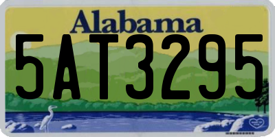 AL license plate 5AT3295