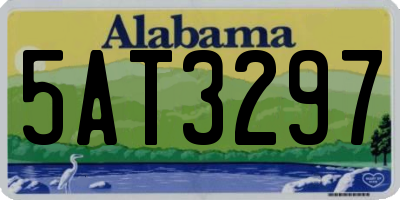 AL license plate 5AT3297