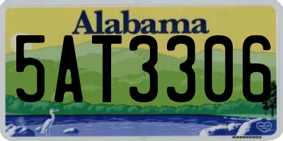 AL license plate 5AT3306