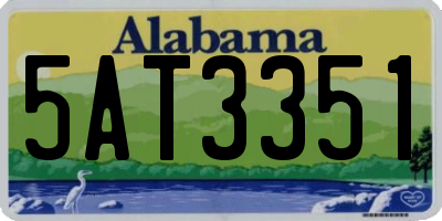 AL license plate 5AT3351