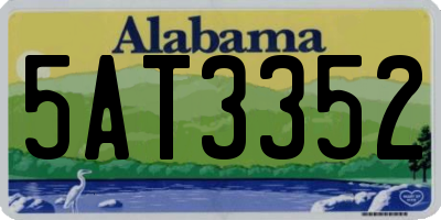 AL license plate 5AT3352