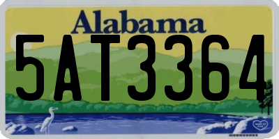 AL license plate 5AT3364