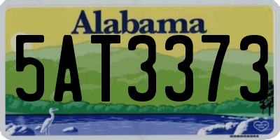 AL license plate 5AT3373