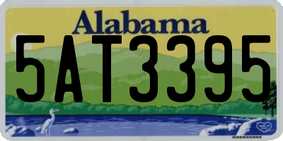 AL license plate 5AT3395