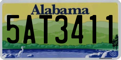 AL license plate 5AT3411